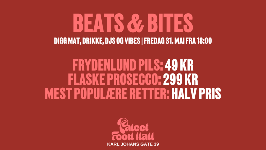 Bli med på Beats & Bites på Paleet Food Hall! hovedbilde
